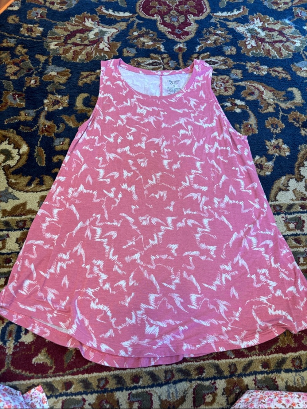 Nine West Pink Patterned Sleeveless Top